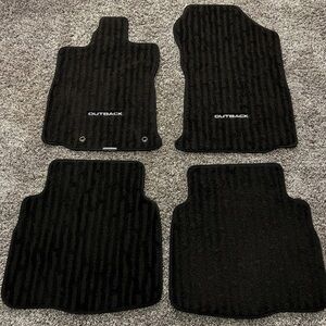 Subaru Outback, Part #J505SAN000 Set of Black Floor Mats OEM Made in USA 2024